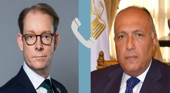 شكري يبحث هاتفيًا مع نظيره السويدى تطورات الحرب في غزة وتبعاتها بالمنطقة