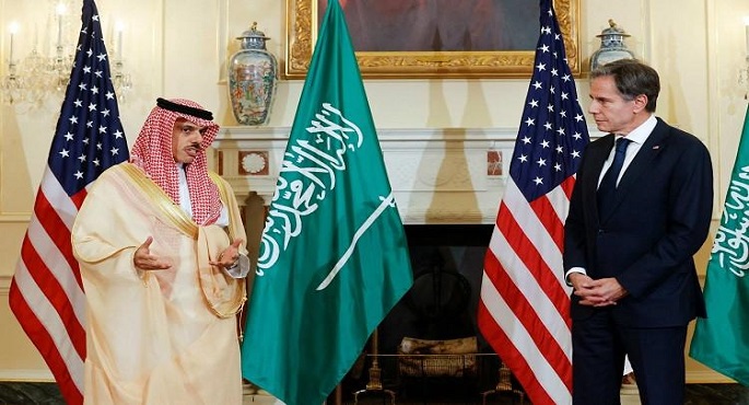 وزيرا خارجية السعودية وأمريكا يبحثان سبل تعزيز التعاون الثنائي