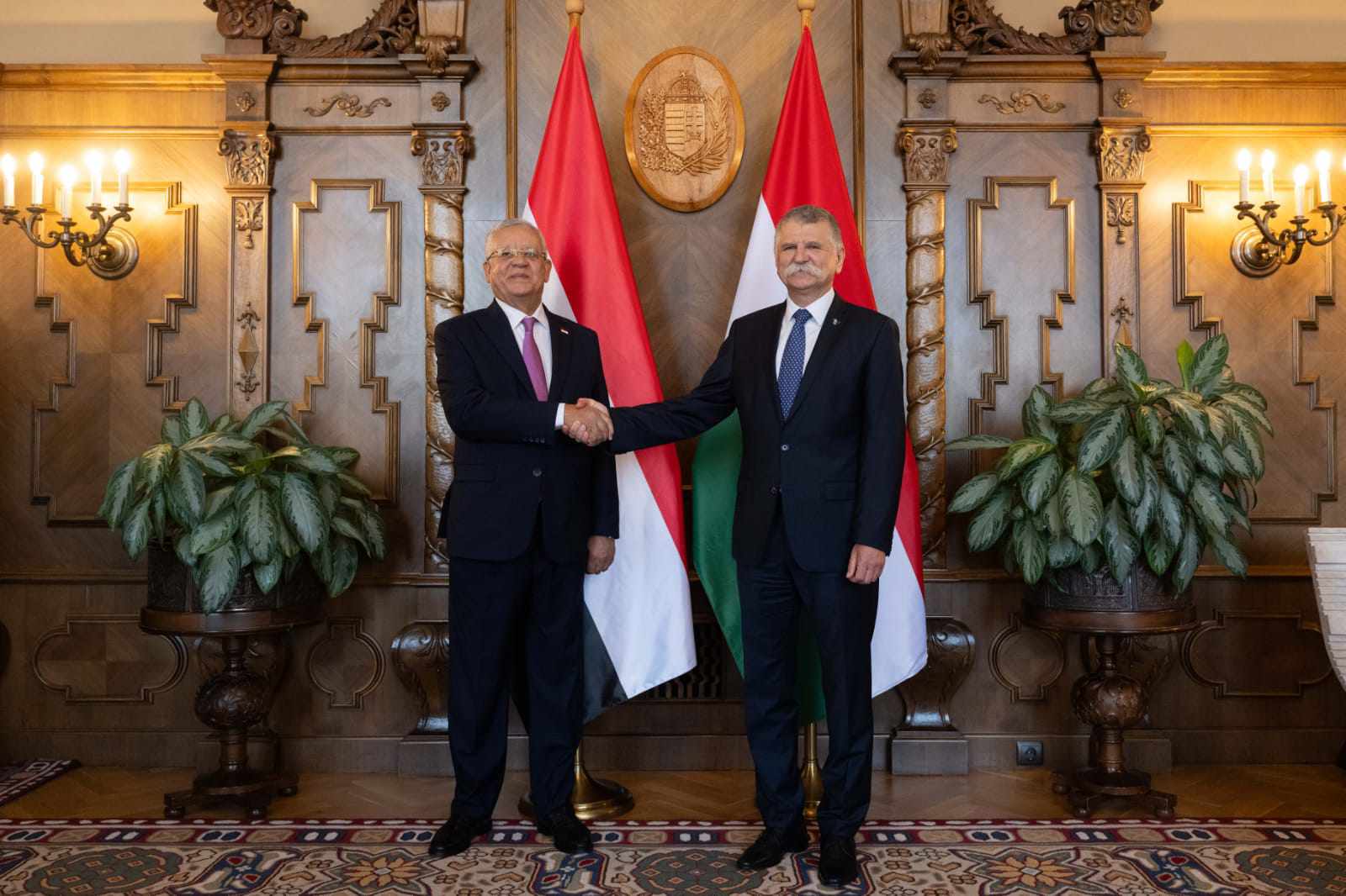رئيس مجلس النواب يعقد مُباحثات مُوسعة مع رئيس الجمعية الوطنية المجرية