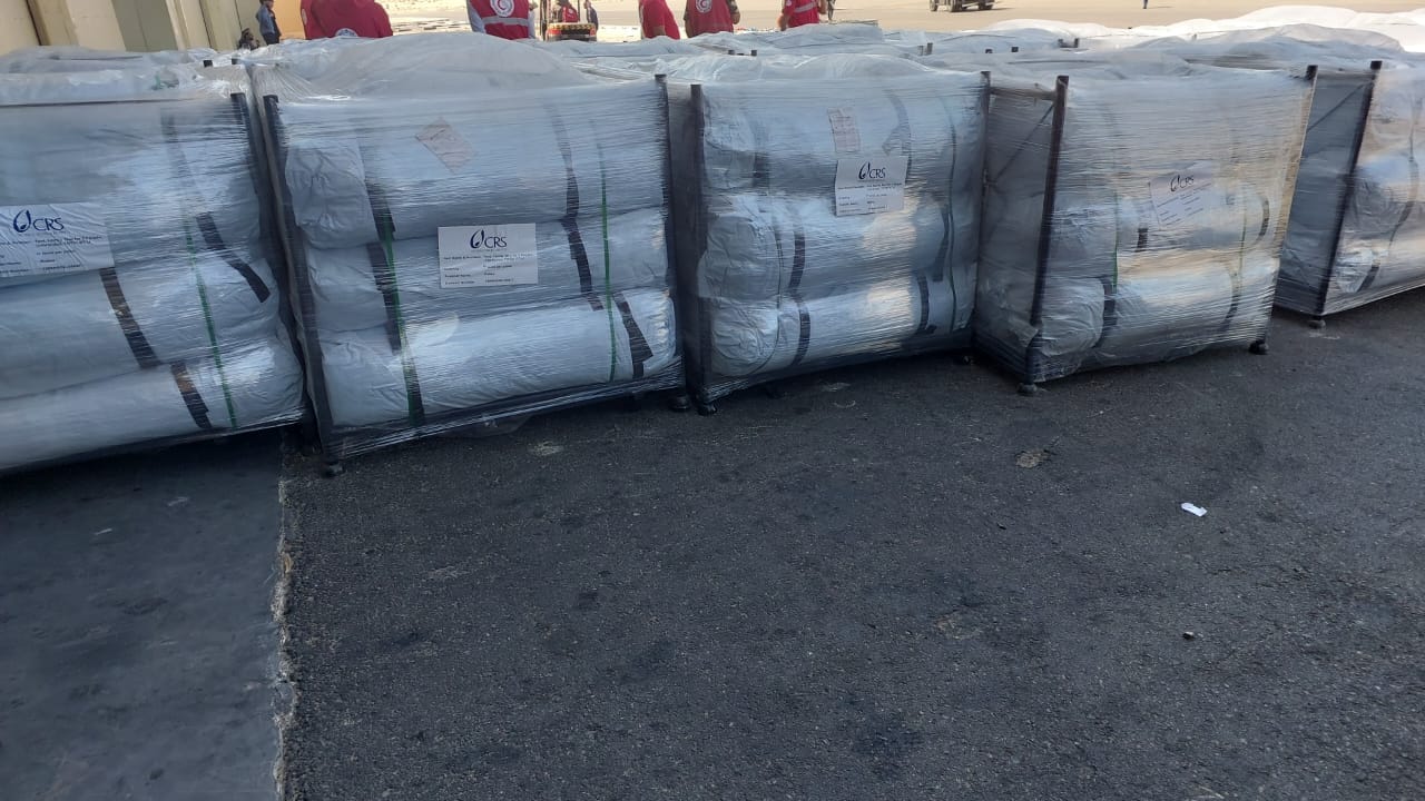 التموين: استمرار الجسر الجوي من لجنة المساعدات الأجنبية بالوزارة لإغاثة الاشقاء في قطاع غزة