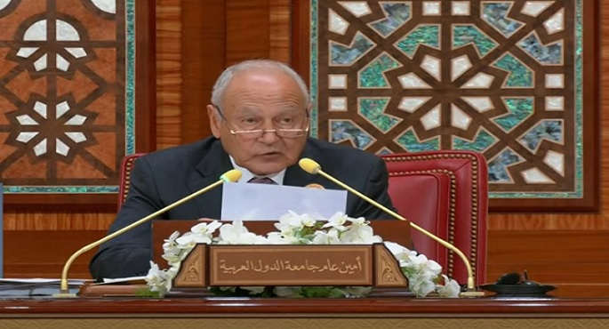 مؤتمر صحفي للأمين العام لجامعة الدول العربية ووزير خارجية البحرين