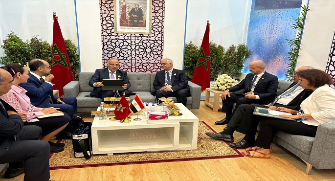 وزير الري يبحث مع وزير المياه المغربي سُبل تعزيز التعاون بين البلدين فى مجال إدارة الموارد المائية