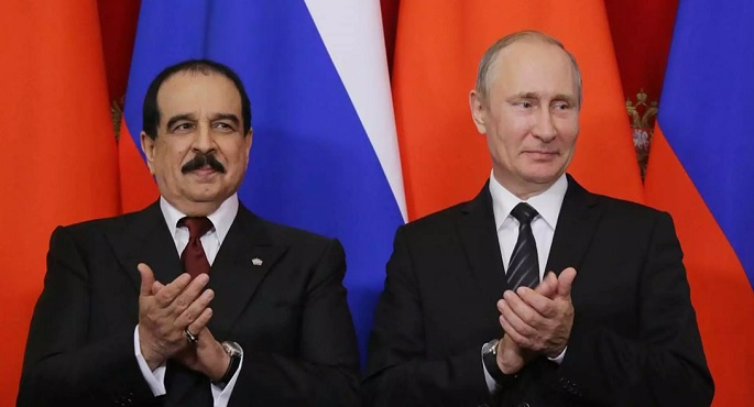 بوتين: تعاون كبير بين روسيا والبحرين ومواقفهما متقاربة تجاه القضايا الدولية