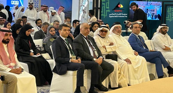بالصور.. رئيس مدينة الإنتاج الإعلامي يتفقد السوق الإعلامي المقام على هامش مهرجان الخليج للإذاعة والتلفزيون بالبحرين