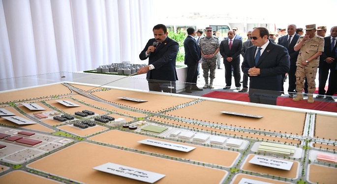 بالصور.. الرئيس السيسي يتفقد مشروع مستقبل مصر للتنمية المستدامة