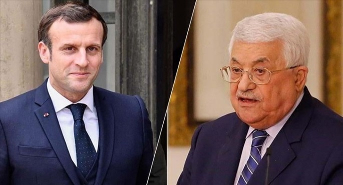 الرئيس الفلسطيني يبحث هاتفيا مع ماكرون آخر المستجدات بالأراضي الفلسطينية المحتلة