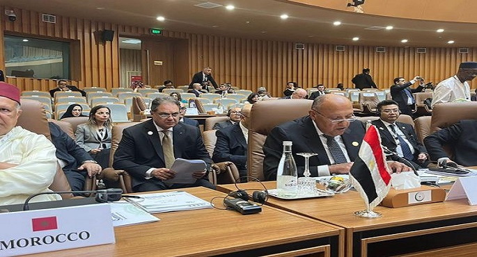 بالصور.. مصر تطالب بوقفة حاسمة ضد أوهام تصفية القضية الفلسطينية عبر التهجير