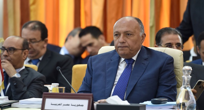 شكري يشارك اليوم في الاجتماع الوزاري لمجلس الجامعة العربية بالعاصمة البحرينية المنامة