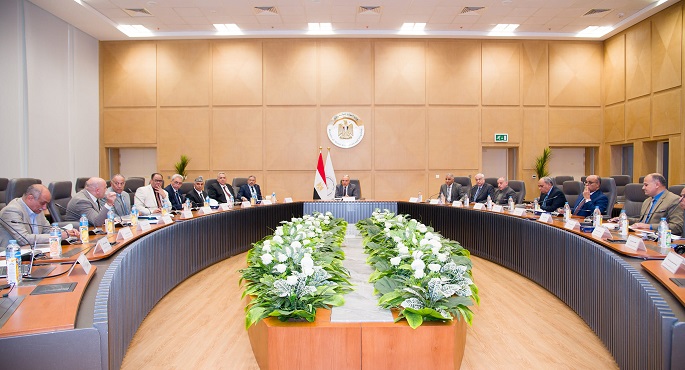 بالصور.. وزير الرى : إستعراض الموقف التنفيذي لمشروع إنشاء المسار الناقل لمياه الصرف الزراعي لمحطة الحمام