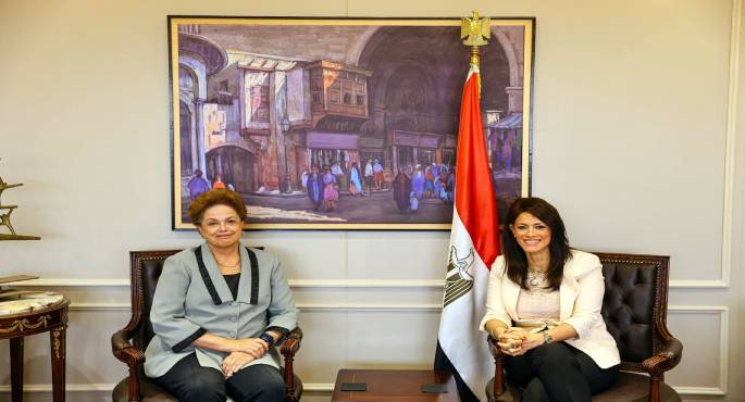 بالصور..المشاط تستقبل رئيسة بنك التنمية الجديد بالعاصمة الإدارية الجديدة