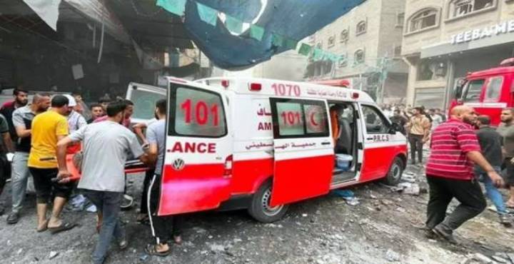 الهلال الأحمر الفلسطيني:الوضع الإنساني في غزة يزداد تدهورا مع استمرار استهداف المدنيين