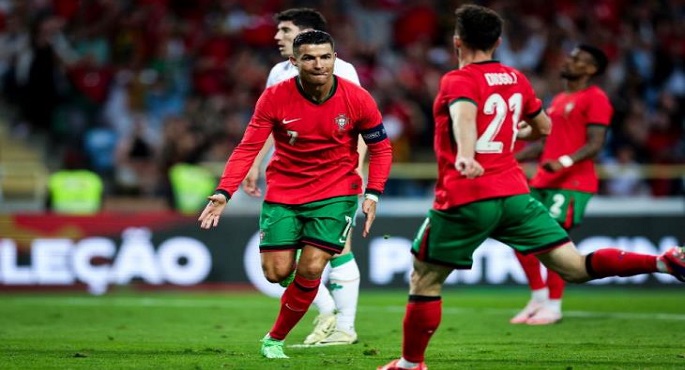 رونالدو يقود البرتغال للفوز وديا على أيرلندا استعدادا ليورو 2024