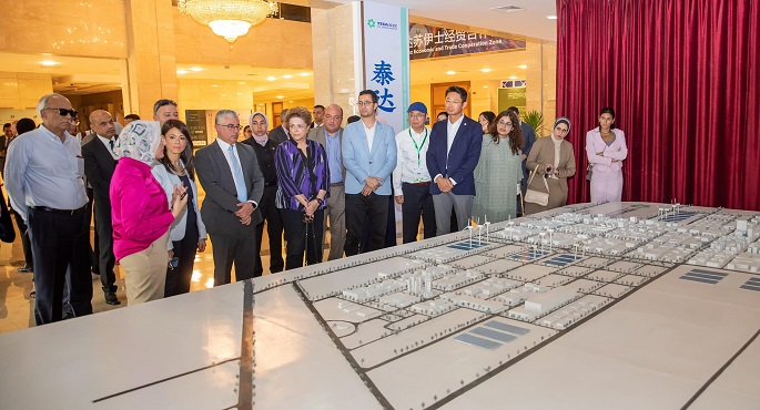 بالصور.. اقتصادية قناة السويس تستقبل وزيرة التعاون الدولي ووفد بنك التنمية الجديد NDB برئاسة ديلما روسيف