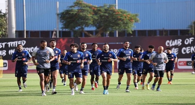 الأهلي يواصل تدريباته استعدادا لمباراة الاتحاد السكندري