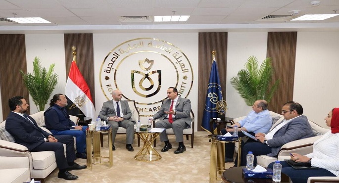 بالصور.. رئيس هيئة الرعاية الصحية يلتقي رئيس بعثة المنظمة الدولية للهجرة ويبحثا سبل التعاون المشتركة بين الجانبين