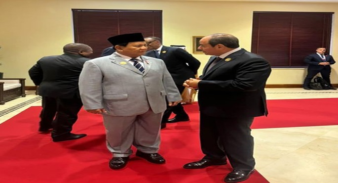 الرئيس السيسي يلتقي نظيره الإندونيسي على هامش مؤتمر الاستجابة الإنسانية لغزة