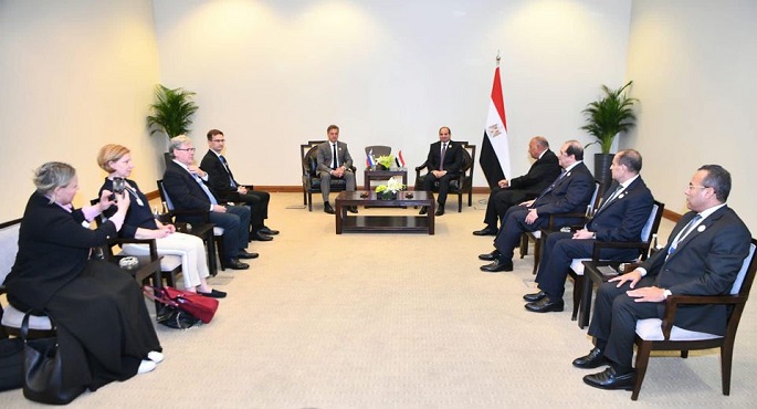 الرئيس السيسي يثمن موقف سلوفينيا بالاعتراف بدولة فلسطين