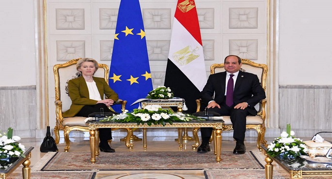 بالصور .. السيسي يحذر خلال استقباله فون دير لاين من خطورة توسع الصراع في المنطقة على نحو يتسم بالخطورة البالغة