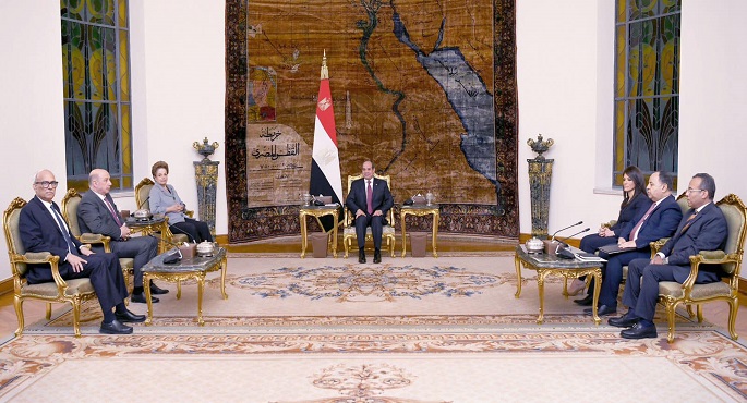 خلال لقائها الرئيس السيسي.. رئيسة بنك التنمية الجديد تشيد بتجربة مصر التنموية الناجحة والعاصمة الإدارية