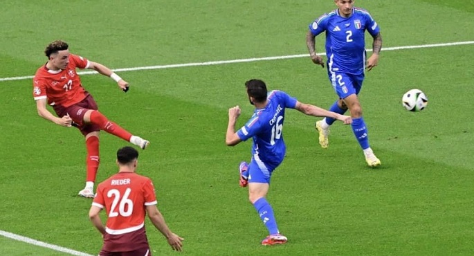 سويسرا تتأهل لربع نهائي يورو 2024 بالفوز على إيطاليا “حامل اللقب” بهدفين نظيفين