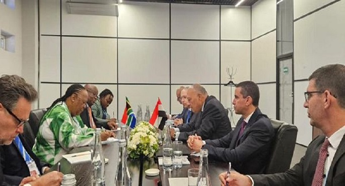 شكري ووزيرة خارجية جنوب إفريقيا يؤكدان الحرص على العلاقات والشراكة الاستراتيجية