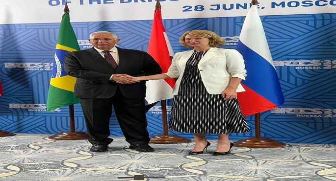بالصور.. وزير الزراعة يبحث مع نظيرته الروسية آفاق التعاون المشترك بين البلدين