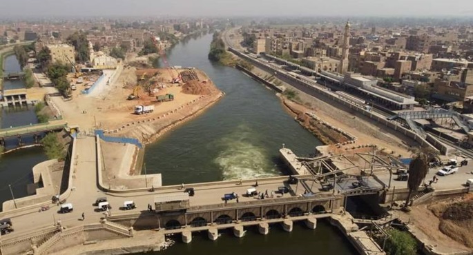 بالصور.. وزير الري: 50 في المائة نسبة تنفيذ مشروع قناطر ديروط الجديدة حتى الآن