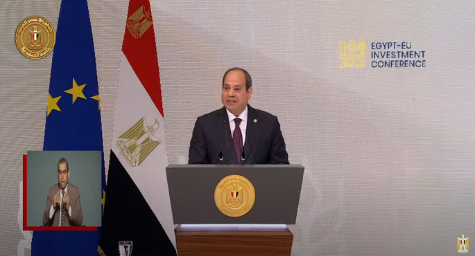 بالفيديو .. الرئيس السيسي : العلاقات بين مصر والاتحاد الأوروبي تشهد تطوراً إيجابياً في شتى مجالات التعاون