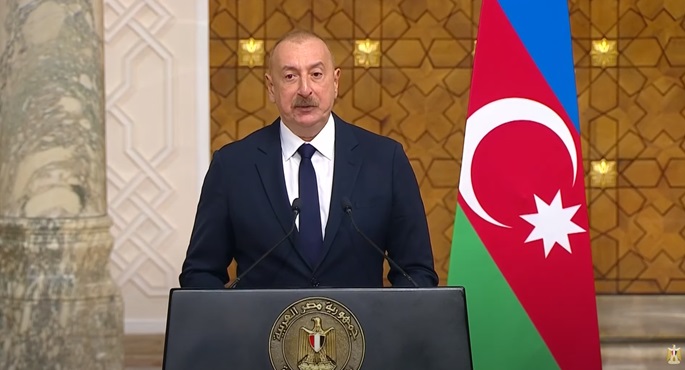 بالفيديو.. رئيس أذربيجان يؤكد أهمية تعزيز العلاقات مع مصر وتأييده لإقامة دولة فلسطينية مستقلة