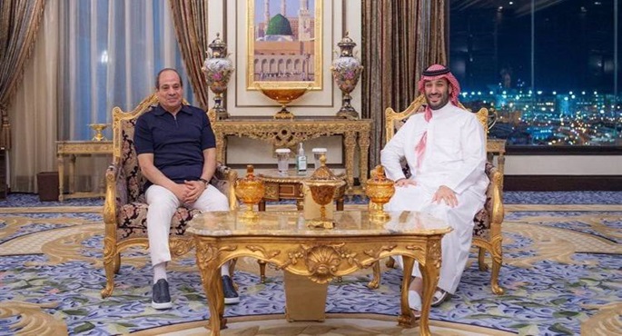 الرئيس السيسي يلتقي ولي العهد السعودي محمد بن سلمان في لقاء أخوي