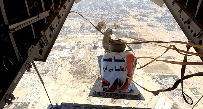 بالصور والفيديو ..مصر تواصل جهودها فى تقديم المساعدات الإنسانية لقطاع غزة