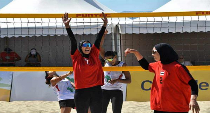 منتخب سيدات الطائرة الشاطئية يهزم المغرب ويتأهل لنهائي البطولة الأفريقية