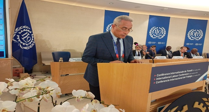 وزير العمل أمام مؤتمر العمل الدولي: مصر حريصة على توفير بيئة لائقة يُشارك فيها جميع الأطراف