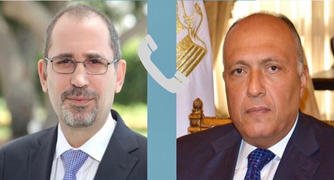 وزيرا خارجية مصر والأردن يبحثان الاستعدادات الجارية لمؤتمر الاستجابة الإنسانية الطارئة لغزة