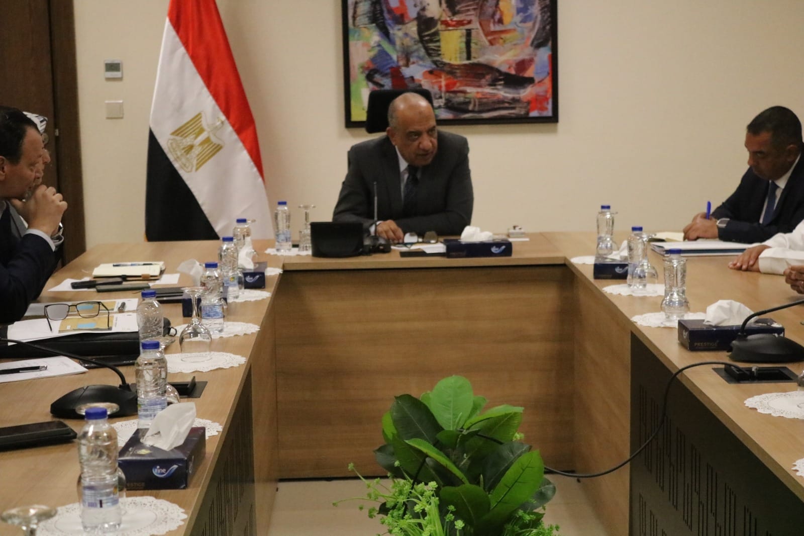 وزير الكهرباء يبحث تنفيذ مشروعات للطاقة المتجددة فى بنبان وخليج السويس