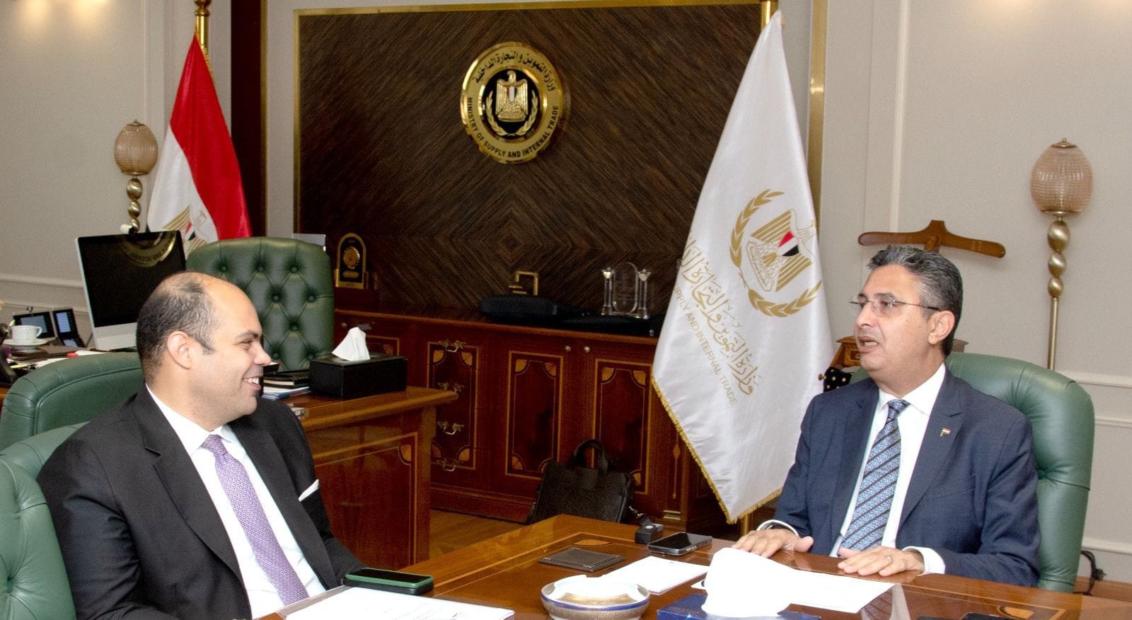 وزير التموين يبحث مع رئيس جهاز حماية المنافسة ضبط الأسواق والأسعار بالسوق