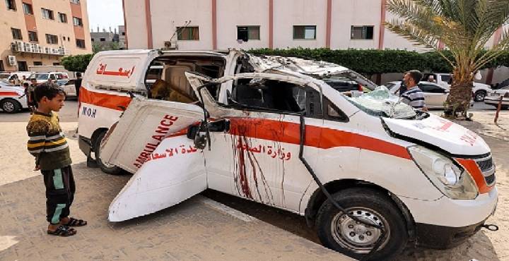 الهلال الأحمر الفلسطيني: جميع النقاط الطبية والعيادات التابعة للجمعية بغزة خرجت عن الخدمة