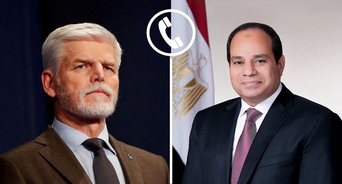 الرئيس السيسي يؤكد هاتفيا لنظيره التشيكي ضرورة اتخاذ خطوات فاعلة لتفادي توسع الصراع بالمنطقة