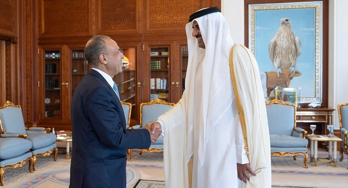 أمير دولة قطر يستقبل وزير الخارجية خلال زيارته الحالية إلى الدوحة