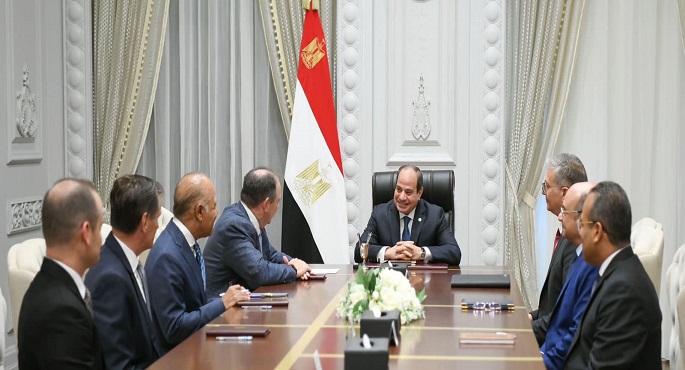 الرئيس السيسي يثمن خطط شركة «أباتشي» الأمريكية لتوسيع أعمالها بمصر