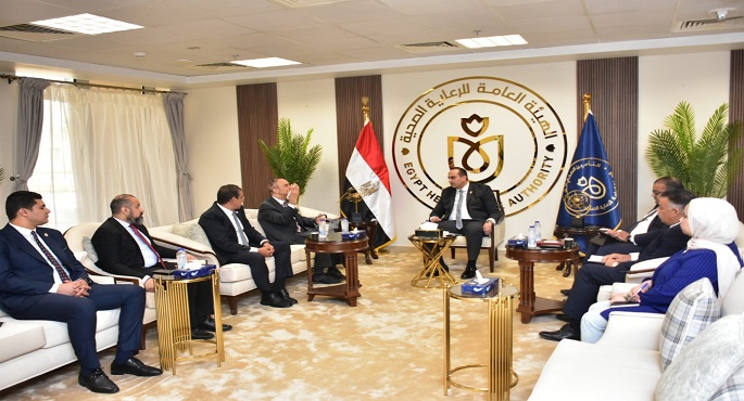 رئيس هيئة الرعاية الصحية يبحث مع شركة باكسيرا هيلث الأمريكية سبل التعاون استعدادا للمرحلة الثانية لتطبيق التأمين الشامل