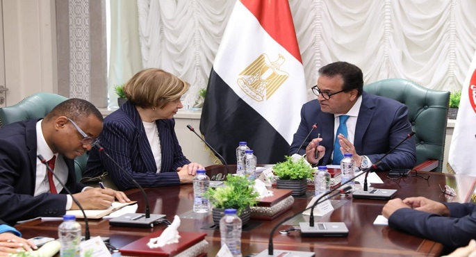 وزير الصحة يستقبل المدير الإقليمي للتنمية البشرية بالبنك الدولي لتعزيز سبل التعاون في القطاع الصحي