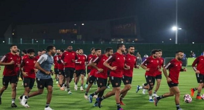 الأهلى يختتم استعداداته الليلة لمواجهة بيراميدز غدا بدورى نايل