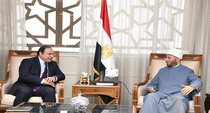 بالصور.. وزير الأوقاف يستقبل الأمين العام لمركز الملك عبد الله العالمي للحوار بين أتباع الأديان  «كايسيد»