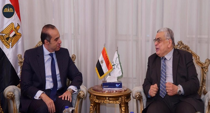بالصور.. وزير الشئون النيابية والقانونية يبحث مع رئيس مجلس الدولة تعزيز التعاون المشترك