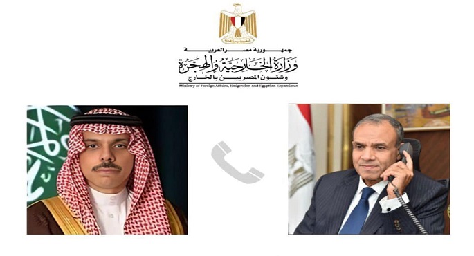 وزير الخارجية يبحث هاتفياً مع نظيره السعودي التصعيد الإقليمي الخطير نتيجة سياسات إسرائيل المتطرفة