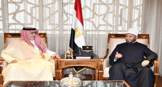وزير الأوقاف يستقبل سفير المملكة العربية السعودية بالقاهرة والوفد المرافق له