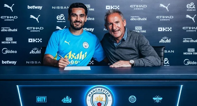 رسميا.. جوندوجان يعود إلى مانشستر سيتي