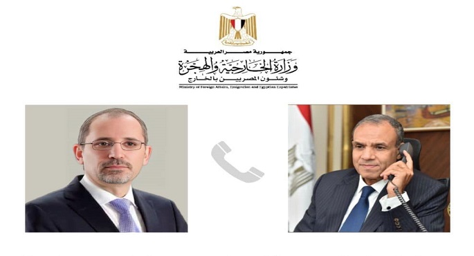 وزير الخارجية يبحث هاتفيا مع نظيره الأردني المستجدات الأخيرة حيال الوضع المتأزم في قطاع غزة