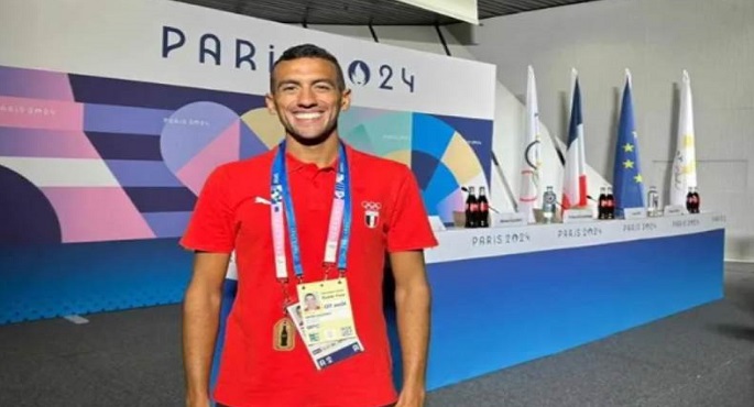 أحمد الجندي يتوج بالميدالية الذهبية في أولمبياد باريس 2024